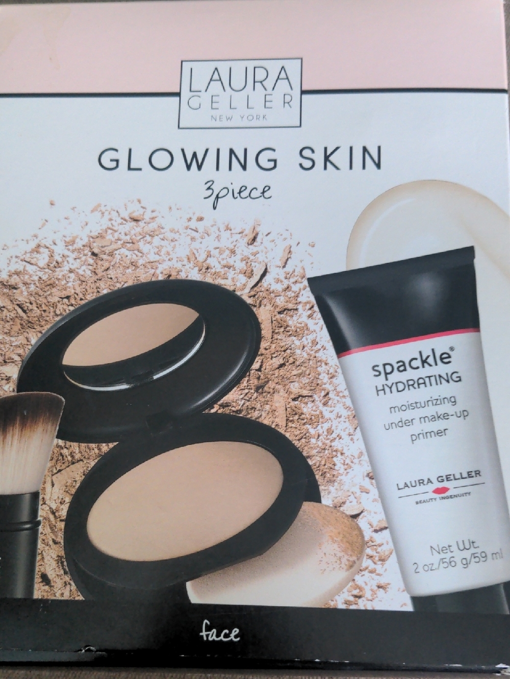 Laura Geller Makeup Set, 3 Piece, Glowing Skin New, Unopened, Fair Hue